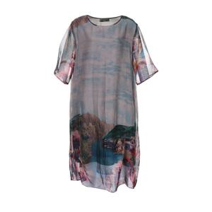 [몬테밀라노]밑단썸머나염롱원피스X5SA9O509A