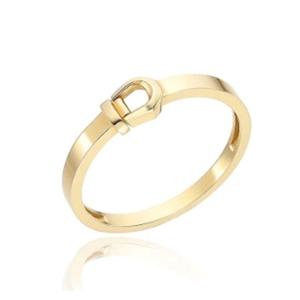 [로이드] 러브락 플레인 버클 골드 반지 LRT24009T