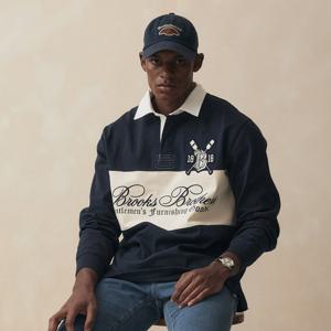 [브룩스브라더스] [Heritage] 블럭킹 럭비셔츠 (네이비) (BBNTMB152AQFS)