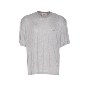 AMI 파리 로고 자수 반팔 티셔츠 UTS333JE0124 055 TP944872590