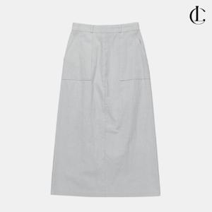 엘케이트 여성 롱스커트 H라인 베이직 여름치마 포켓 뒷트임 스커트 LRAP007