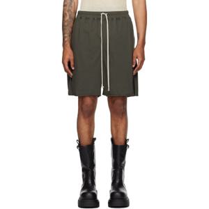 릭오웬스 반바지 카키 콘코르디안 박서 쇼츠 252232M193046
