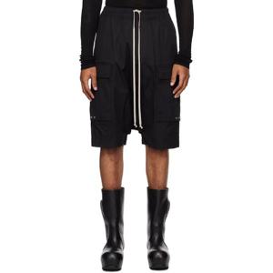 릭오웬스 반바지 블랙 콘코르디안 카고 포드 쇼츠 252232M193016