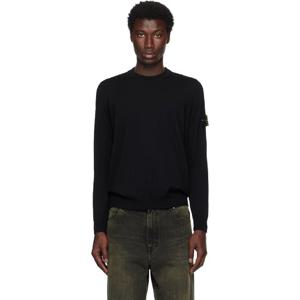 스톤아일랜드 티셔츠 블랙 5100045 라이트 RWS 질롱 울 스웨트셔츠 252828M201009