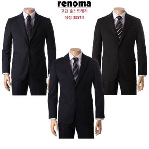 [레노마캐주얼]26년 봄여름 3종택일 고급울스판 스마트한 블랙 네이비 정장 ROSJ123AAS LDA
