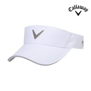 캘러웨이 CG 투어 쉐브 메탈 남성용 바이저 골프모자 화이트