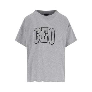 발렌시아가 반팔 티셔츠 826344TSVP31300 Grey