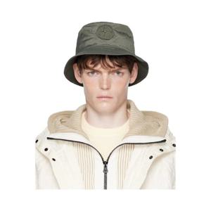 스톤아일랜드 버킷햇 카키 9100012 나일론 메탈 에코닐 버킷햇 252828M140000