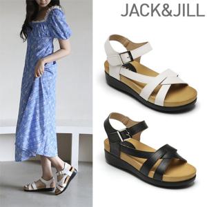 잭앤질 소가죽 찍찍이 쿠셔닝샌들(JB3411)