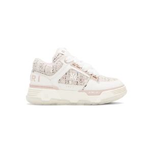 아미리 스니커즈 화이트   핑크 부클레 MA 1 스니커즈 252886F128017