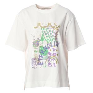 [안지크]자수포인팅절개티셔츠 AJ2TS5190