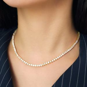 [티르리르]20캐럿 테니스 실버옐로우 목걸이 HNXSVR30634M-Y