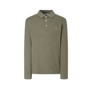 헤지스  25FW  남성 인터록 긴팔 캐주얼 폴로 셔츠 HZTS5F302K2