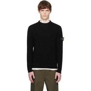 스톤아일랜드 티셔츠 블랙 5100053 풀 골지 RWS 울 스웨터 252828M201018