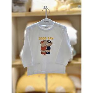 아가방 세이브존02 곰돌이  심플긴팔티셔츠 02s551001