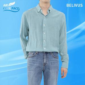 [빌리버스]빌리버스 남성 긴팔 린넨 셔츠 여름 카라 남방 BBI037