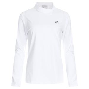 [샵앤]여성 여름 하프넥 스테디 긴팔 티셔츠 LB-WSH-227-화이트