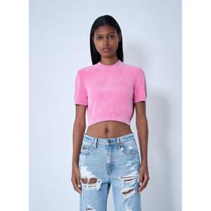 26 SS 알렉산더왕 여성 로고 모티프 니트 탑 awg0261006wht