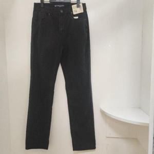 뱅뱅 HC15 뱅뱅 봄 여름  남성 밑위가 긴 하이라이즈 이즈 슬림 일자 블랙 청바지 NQL274