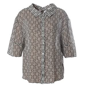 [안지크]포인트패턴텐셀블라우스 AJ2BL5590