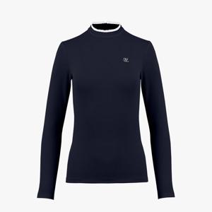 페어라이어 여성 프릴 하이넥 긴팔 티셔츠 (네이비)