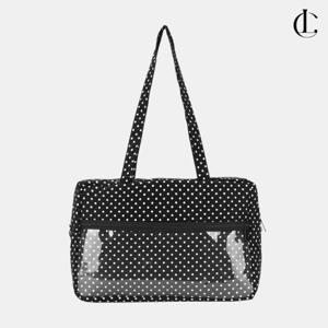 엘케이트 여자 숄더백 보부상가방 포인트 투명포켓 도트가방 LJNA030