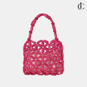 엘케이트 여성 나무비즈 미니가방 토트백 핸드폰 손가방 보조가방 LBU113