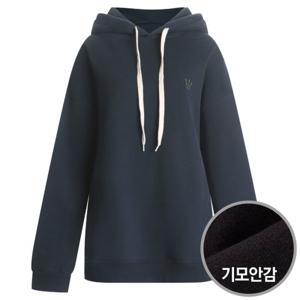 [샵앤]여성 국산 크라운 기모 후드 티셔츠 DAI-WSH-0676-네이비