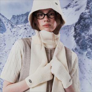 내셔널지오그래픽 N253AGL540 코지 니트 장갑 IVORY