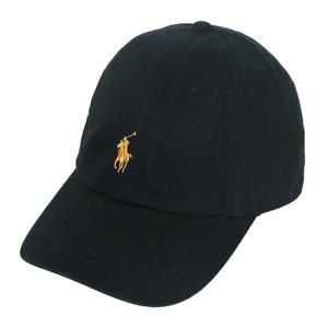 폴로랄프로렌 25FW 포니 로고 볼캡 블랙골드 710903105 001