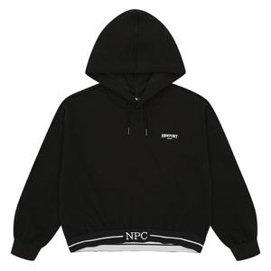 [소이]여아 레터링 밴드 후드 티셔츠 23F3757_BK