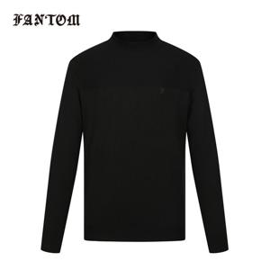 [팬텀] 남성 양두조직 원포인트 모크넥 니트