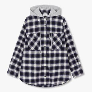 후드 체크 셔츠 9175421981