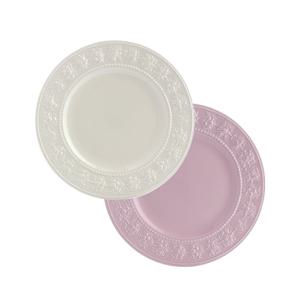 [웨지우드] 페스티비티 20cm 접시 2p (아이보리/핑크)