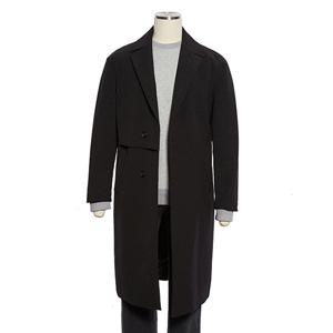 F/W (한정수량) 블랙 로브 세미오버 트렌치코트 ROKMBH31A