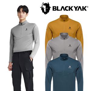 [블랙야크 (행사)]남성 간절기 기능성 반집업 티셔츠 M레브집업티 1BYTSF3013