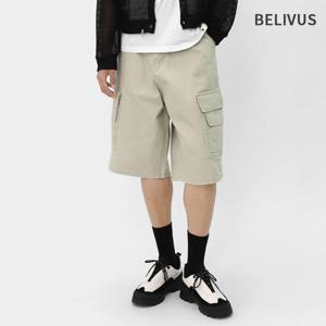 빌리버스 남성 캐주얼 카고 버뮤다팬츠 면 반바지 BVCP003