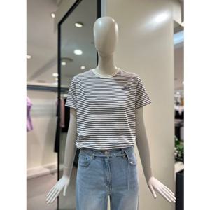 [CC콜렉트] 스트라이프 하프슬리브 티셔츠 (C253PSM135)