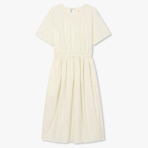 톰보이  9105341112 볼륨 허리밴딩 하프슬리브 원피스