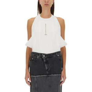 알렉산더 맥퀸 민소매 티셔츠 804191 QLADW9000 White