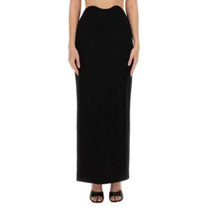 스타우드 롱 스커트 R24P6128PT BLK Black