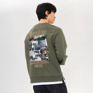 체이스컬트 동백01 포토 그래픽 맨투맨 EERK5116B