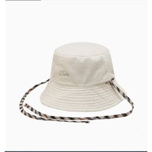 [닥스핸드백] 체크 스트랩 리버시블 버킷햇 DBHE5F412IV