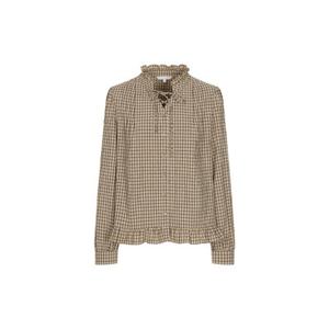 [올리브데올리브] OW5AB804 레이스 프릴 핀턱 블라우스