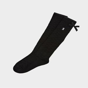 [와이드앵글]여성 CO 자가드 배색 니삭스WWU25S06