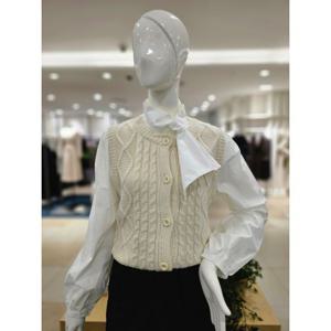 [포커스]MARIO포커스 원타이 니트배색 블라우스 FS4A7BL00079