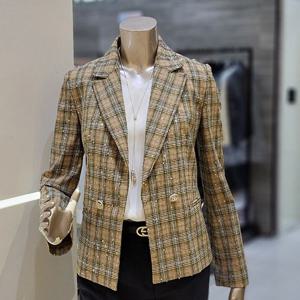 [미니멈]MARIO스팽글 체크자켓Mxbawj3280