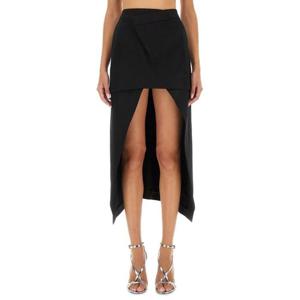 알렉산더 맥퀸 미디 스커트 804732 QJACH1000 Black