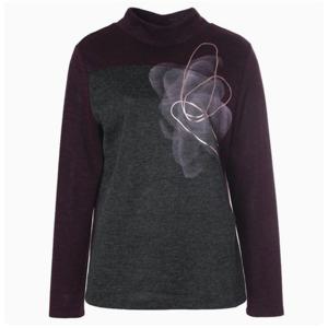 [벨리시앙]배색포인트 하이넥블라우스 BL4405