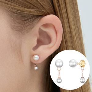 [제이에스티나] BASIC PERLINA 14K 진주 귀걸이 (JJP1EI5B9152R40A0)